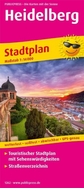 Heidelberg. Stadtplan 1:14 000