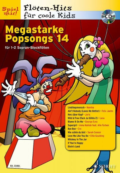 Megastarke Popsongs: Band 14. 1-2 Sopran-Blockflöten. (Flöten-Hits für coole Kids)