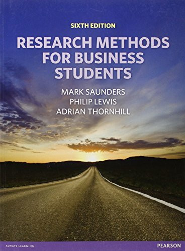 Research Methods for Business Students