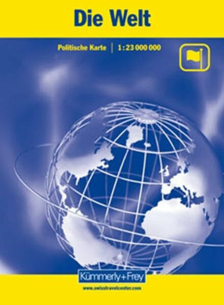 Kümmerly & Frey Karten, Die Welt, Politische Karte, 1 : 23 Mio: Massstab 1:23 Mio. (Kümmerly+Frey Welt- und Kontinentkarten)