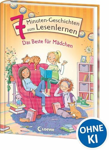 Leselöwen - Das Original - 7-Minuten-Geschichten zum Lesenlernen - Das Beste für Mädchen: Erstlesebuch für Kinder ab 6 Jahre