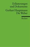 Die Weber. Erläuterungen und Dokumente