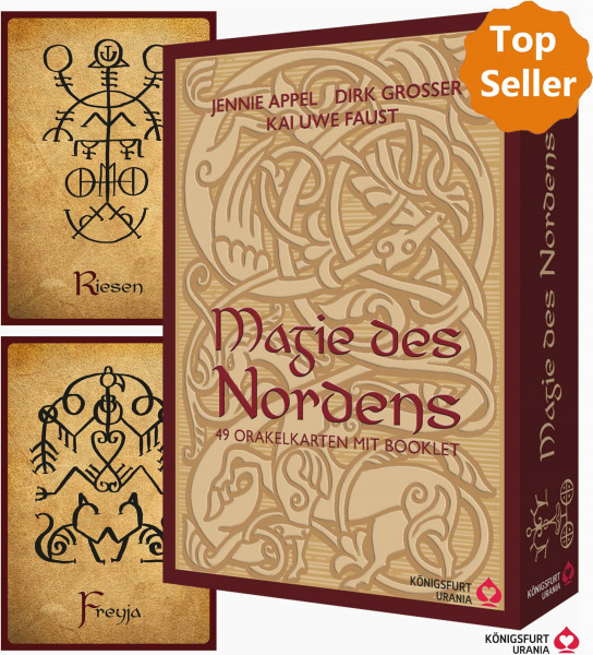 Magie des Nordens - Tauche in die Ursprünge der nordischen Spiritualität ein: 49 Orakelkarten und 160-seitiges Booklet