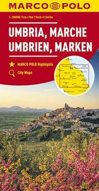 MARCO POLO Karte Italien 8. Umbrien, Marken 1:200 000