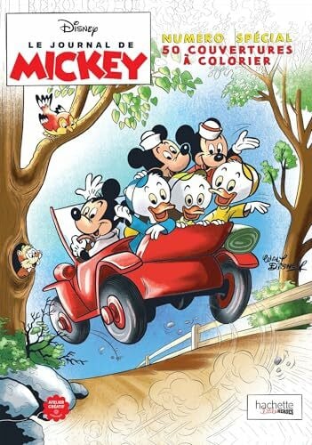 Le Journal de Mickey: Numéro spécial 50 couvertures à colorier