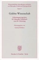 Gelebte Wissenschaft