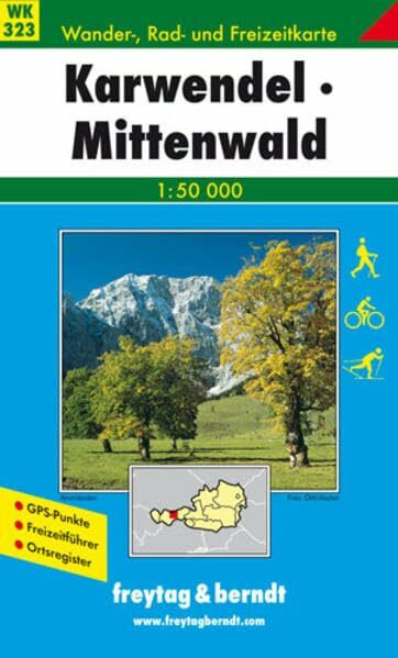 Karwendel Mittenwald . Wanderkarte. 1 : 50 000.