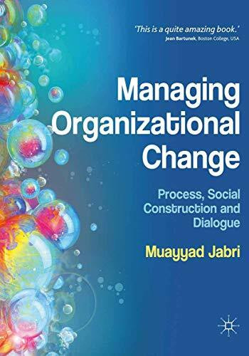 Managing Organizational Change: Process, Social Construction and Dialogue