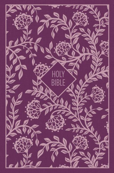 KJV, Thinline Bible, Compact, Cloth Over Board, Purple, Red Letter Edition