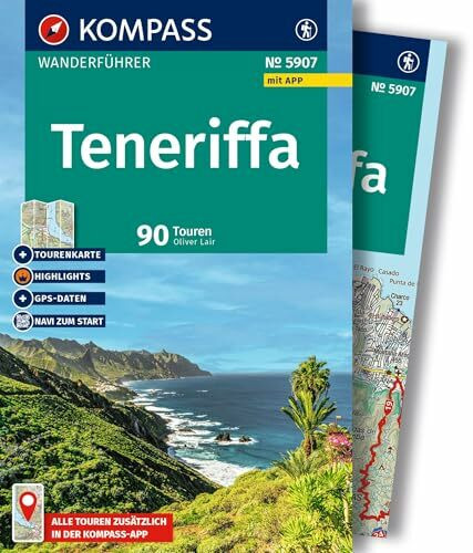 KOMPASS Wanderführer Teneriffa, 90 Touren mit Extra-Tourenkarte: mit Touren und GPS-Daten in der KOMPASS-App