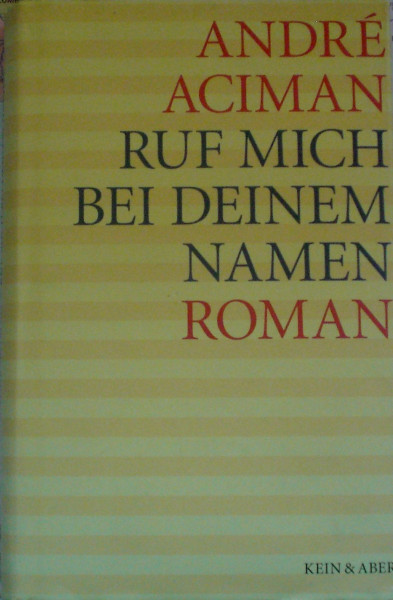 Ruf mich bei deinem Namen: Roman
