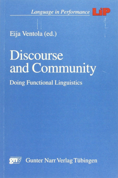 Discourse and Community: Doing Functional Linguistics