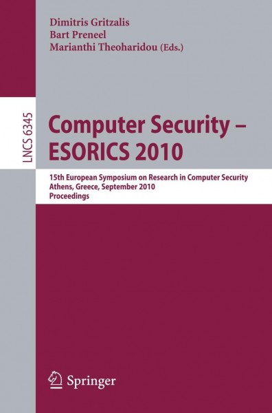 Computer Security - ESORICS 2010