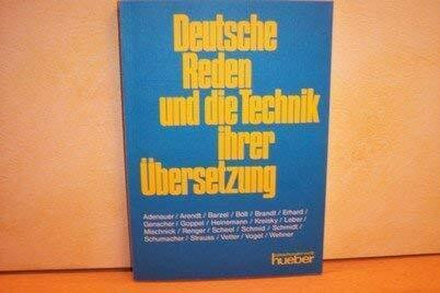 Deutsche Reden und die Technik ihrer Übersetzung