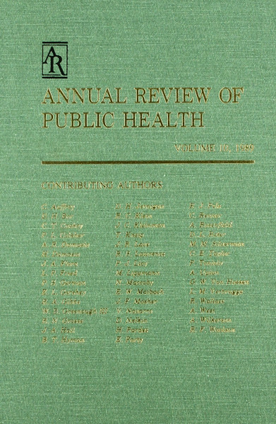 Annual Review of Public Health: 1989