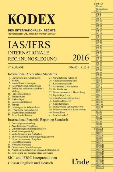 KODEX Internationale Rechnungslegung IAS/IFRS 2015/16