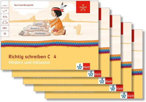 Mein Anoki-Übungsheft. Richtig schreiben C. Fördern und Inklusion. Arbeitsheft Klasse 4 (5-er Paket)