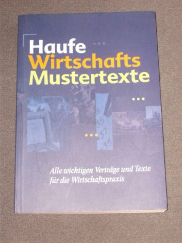 Haufe Wirtschafts-Mustertexte