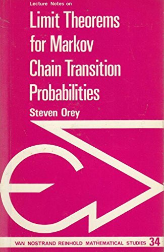 Limit Theorems for Markov Chains (Mathematics Studies)
