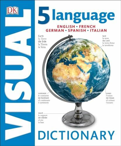 5 Language Visual Dictionary: English, French, German, Spanish, Italian