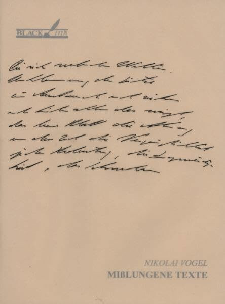 Misslungene Texte (Black Ink Buch)