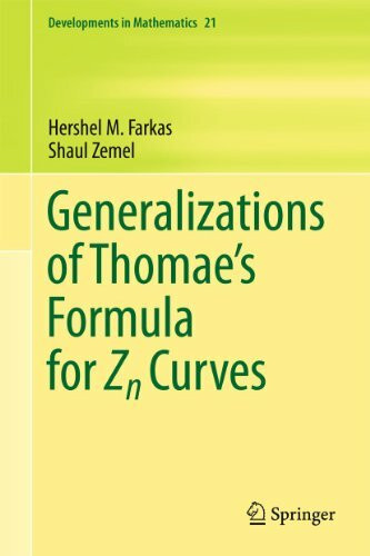 Generalizations of Thomae's Formula for Zn Curves (Developments in Mathematics, 21, Band 21)