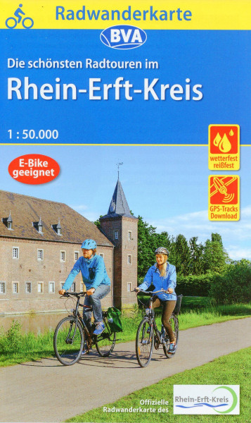 Radwanderkarte BVA Die schönsten Radtouren im Rhein-Erft-Kreis 1:50.000, reiß- und wetterfest, GPS-Tracks Download