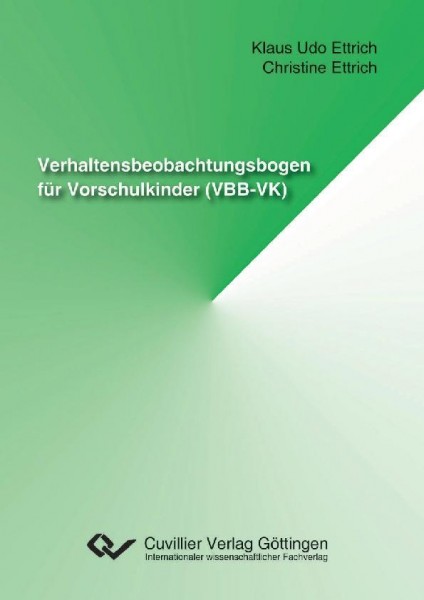 Verhaltensbeobachtungsbogen für Vorschulkinder (VBB-VK) mit CD