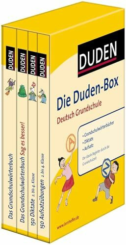 Die Duden-Box Deutsch Grundschule: Grundschulwörterbücher - Diktate - Aufsatz (Duden - Lernhilfen)