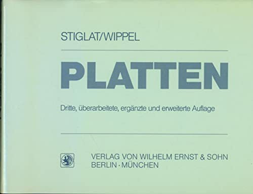 Platten: Plattenstreifen, punktgestützte Platten, zwei-, drei- und vierseitig gestützte Platten, elastisch gestützte Platten, Dreieckplatten, ... Stützung, Platten auf elastischer Bettung