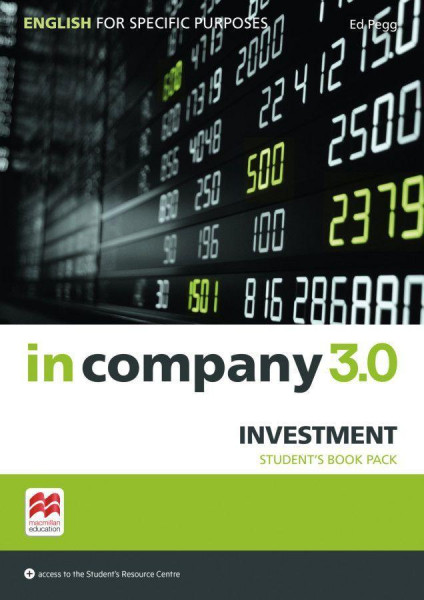 in company 3.0 - Investment. English for Specific Purposes. Student's Book with Online-Student's Resource Center