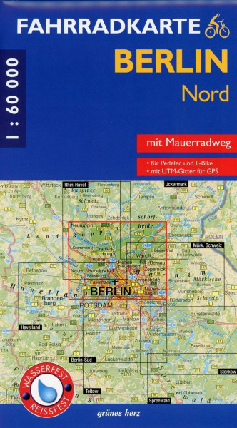 Fahrradkarte Berlin Nord 1:60 000