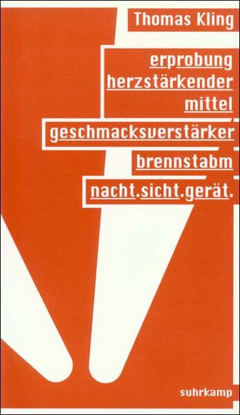 erprobung herzstärkender mittel / geschmacksverstärker / brennstabm / nacht. sicht. gerät: Ausgewählte Gedichte 1981–1993