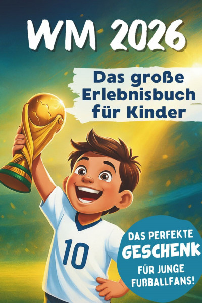 WM 2026 Erlebnisbuch für Kinder | Das Mitmach-Fußballbuch mit Rätseln, Stars & Rekorden | Erlebe die Fußball-WM 2026 hautnah, fieber mit & halte deine eigenen WM-Momente fest!