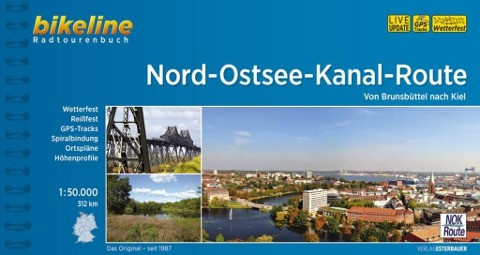 Bikeline Nord-Ostsee-Kanal-Route 1 : 50 000