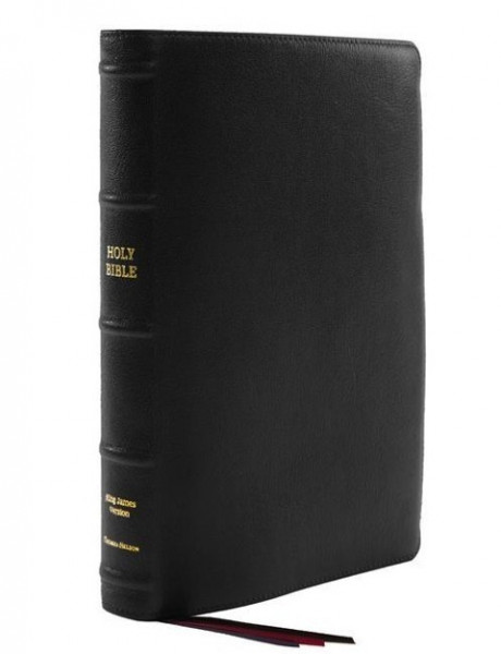 Kjv, Thinline Bible, Giant Print, Premier Goatskin Leather, Black, Premier Collection, Comfort Print: Holy Bible, King James Version