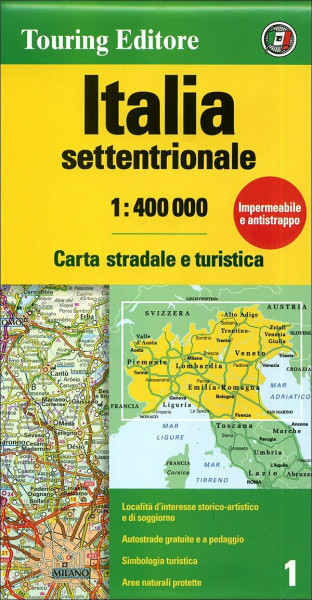 Italy North: TCI.01 (Touring Club Italiano Road Maps)