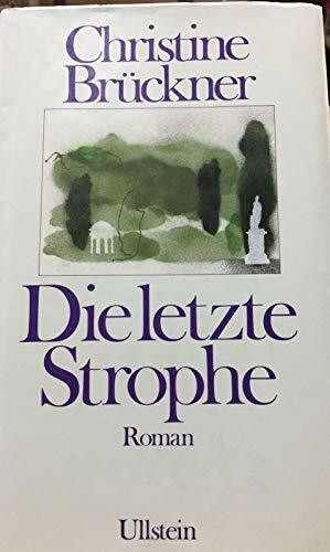 Die letzte Strophe