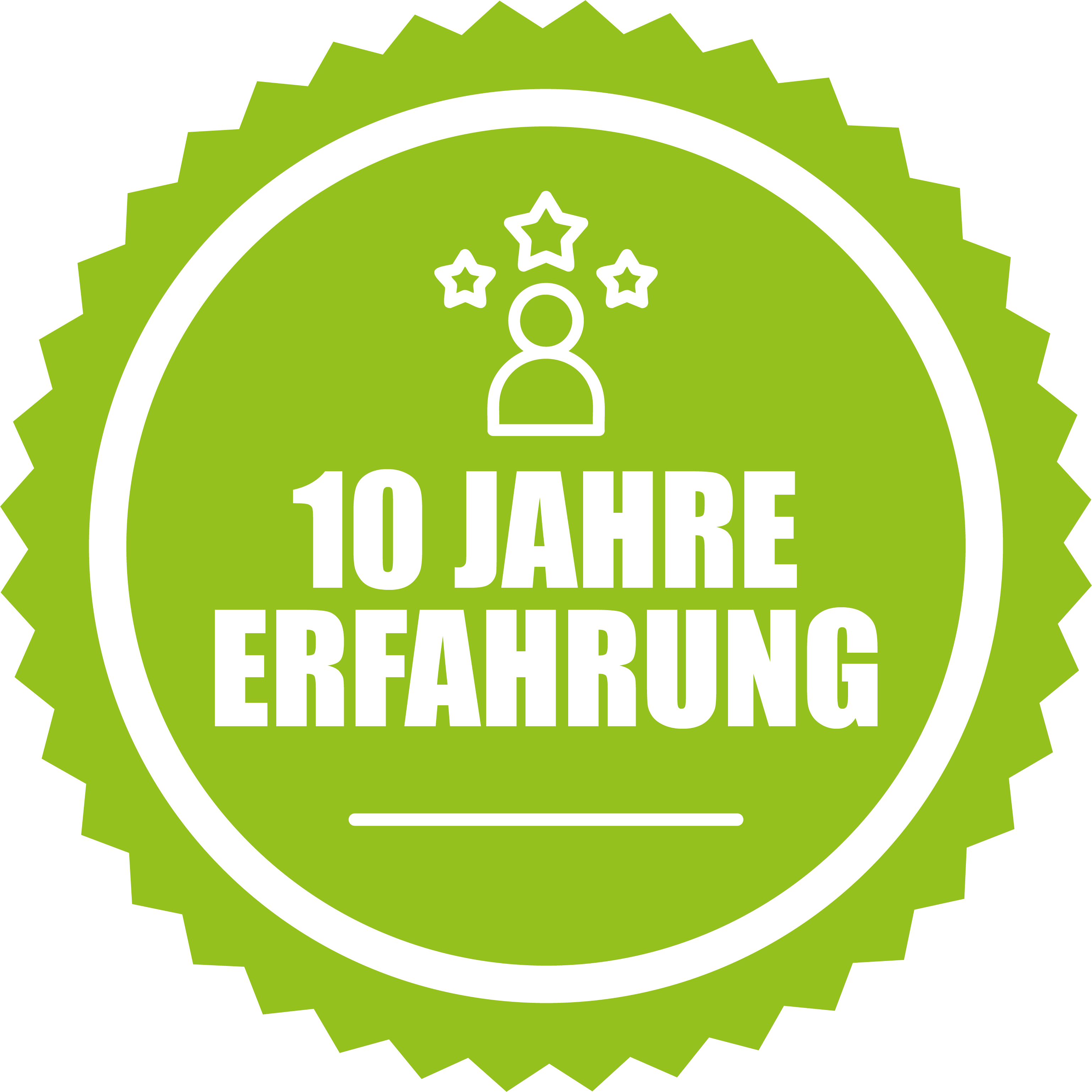 10 Jahre Erfahrung
