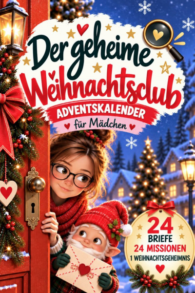 Der geheime Weihnachtsclub - Adventskalender für Mädchen: 24 Briefe, 24 Missionen, 1 Weihnachtsgeheimnis. Das Mitmachbuch für eine Adventszeit voller Zauber, Spannung & Vorfreude.