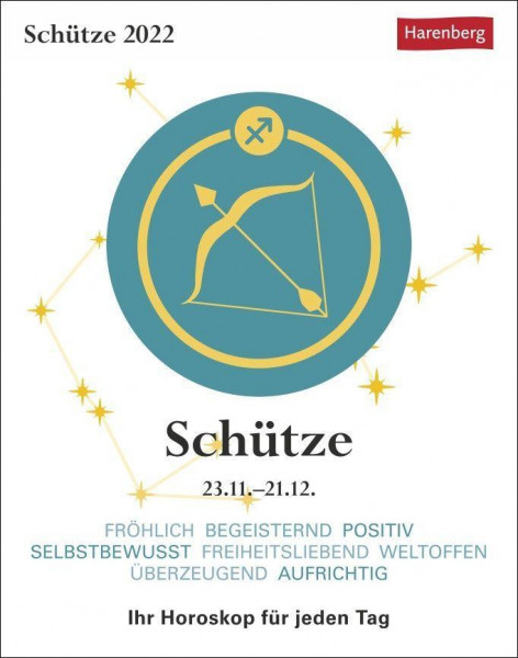 Sternzeichenkalender Schütze 2022