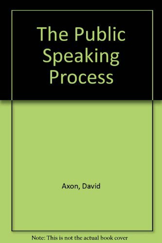 The Public Speaking Process