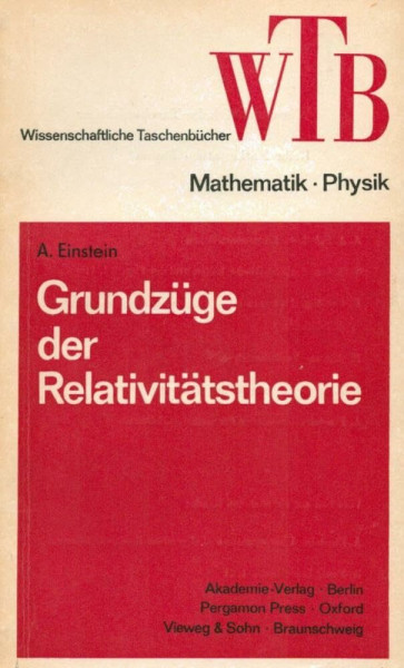 Grundzüge der Relativitätstheorie