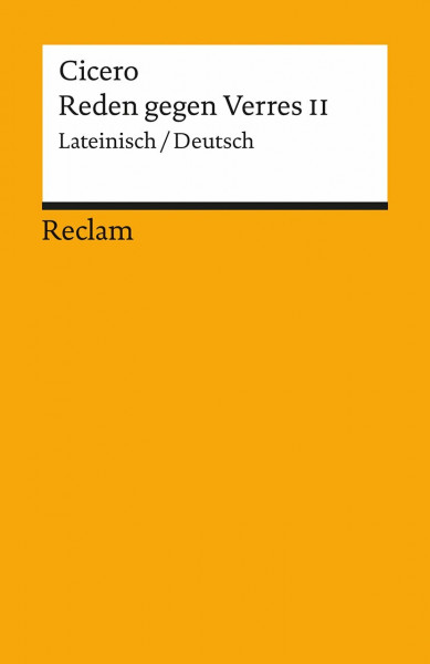 Reden gegen Verres II, Lateinisch - Deutsch