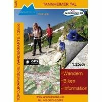 Luftbildpanorama & Wanderkarte - Tannheimer Tal: Wandern, Biken, Information
