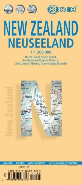 New Zealand / Neuseeland 1 : 1 300 000 + City Maps