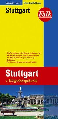 Falk Stadtplan Extra Standardfaltung Stuttgart 1 : 20 000