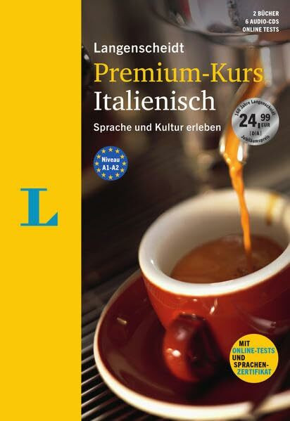 Langenscheidt Premium-Kurs Italienisch - Sprachkurs mit 2 Büchern, 6 Audio-CDs, MP3-Download, Online-Tests und Zertifikat: Der Sprachkurs, um Sprache ... Sprache und Kultur erleben. Niveau A1/A2