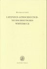 Althochdeutsches Wörterbuch. Lateinisch-althochdeutsch-neuhochdeutsches Wörterbuch