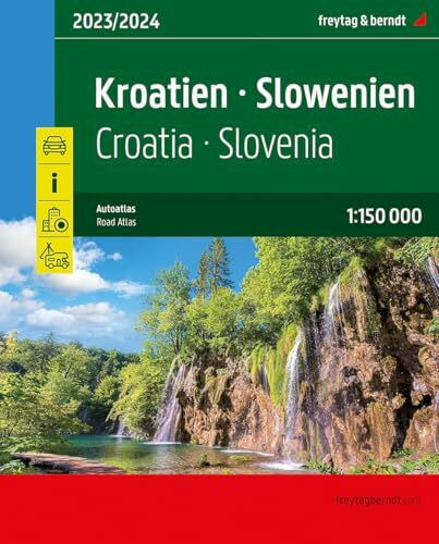 Kroatien - Slowenien, Autoatlas 1:150.000, freytag & berndt: Straßenatlas mit Spiralbindung (freytag & berndt Autoatlanten)